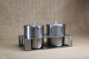 Stainless Steel Matt Finish Pickle Set - Premium Stainless Steel from Cherakulam Vessels & Crockery - Just Rs. 780! Shop now at Cherakulam Vessels & Crockery