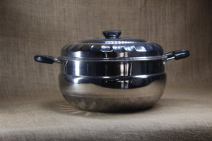 Stainless Steel Apple Round Kadai - Premium Stainless Steel from Cherakulam Vessels & Crockery - Just Rs. 248! Shop now at Cherakulam Vessels & Crockery