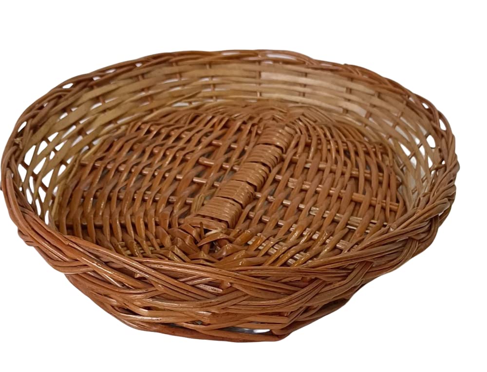 Multipurpose Bamboo Round Shape Cane Basket - Premium Bamboo from Cherakulam Vessels & Crockery - Just Rs. 122! Shop now at Cherakulam Vessels & Crockery