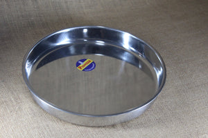 Stainless Steel Rice Plate - Premium Stainless Steel from Cherakulam Vessels & Crockery - Just Rs. 54! Shop now at Cherakulam Vessels & Crockery