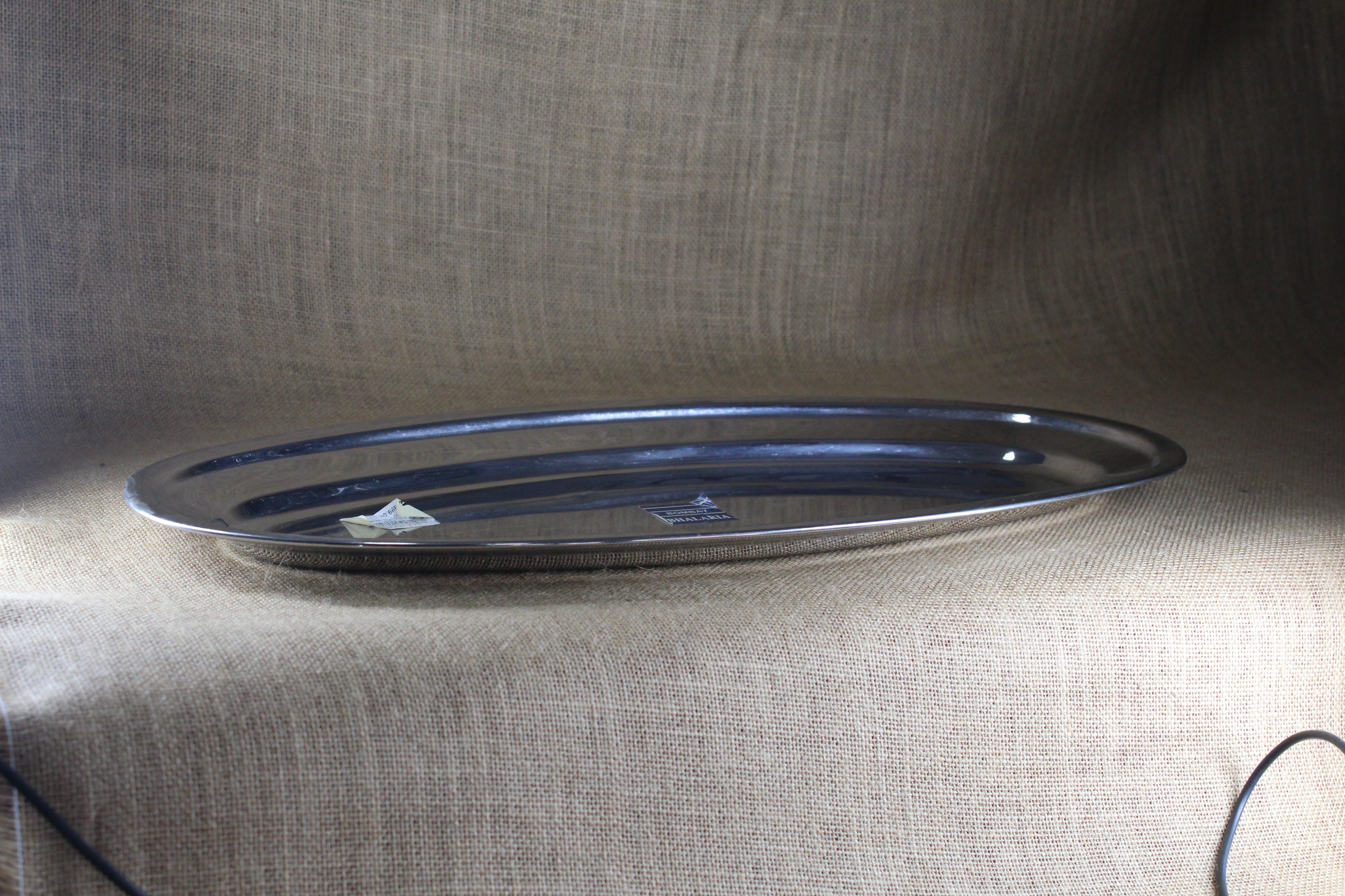 Stainless Steel Oval Plate Big - Premium Stainless Steel from Cherakulam Vessels & Crockery - Just Rs. 900! Shop now at Cherakulam Vessels & Crockery