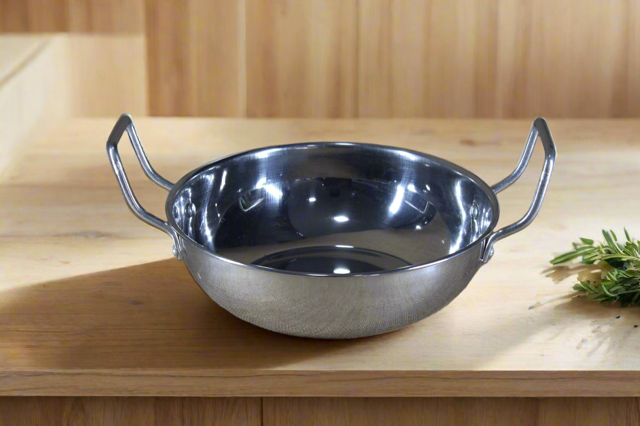 Stainless Steel Cheena Chatty-Kadhai