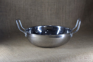Stainless Steel Cheena Chatty-Kadhai - Premium Stainless Steel from Cherakulam Vessels & Crockery - Just Rs. 255! Shop now at Cherakulam Vessels & Crockery