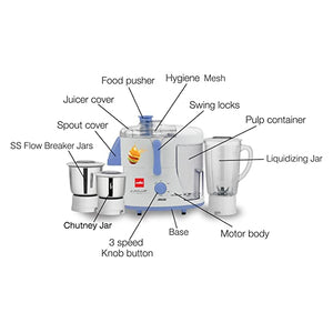 Cello 500W Juicer Mixer Grinder (Model: JMG-200) - Buy Online from Cherakulam Vessels & Crockery