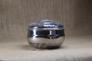 Stainless Steel Dinner Bowl with Lid - Premium Stainless Steel from Cherakulam Vessels & Crockery - Just Rs. 88! Shop now at Cherakulam Vessels & Crockery
