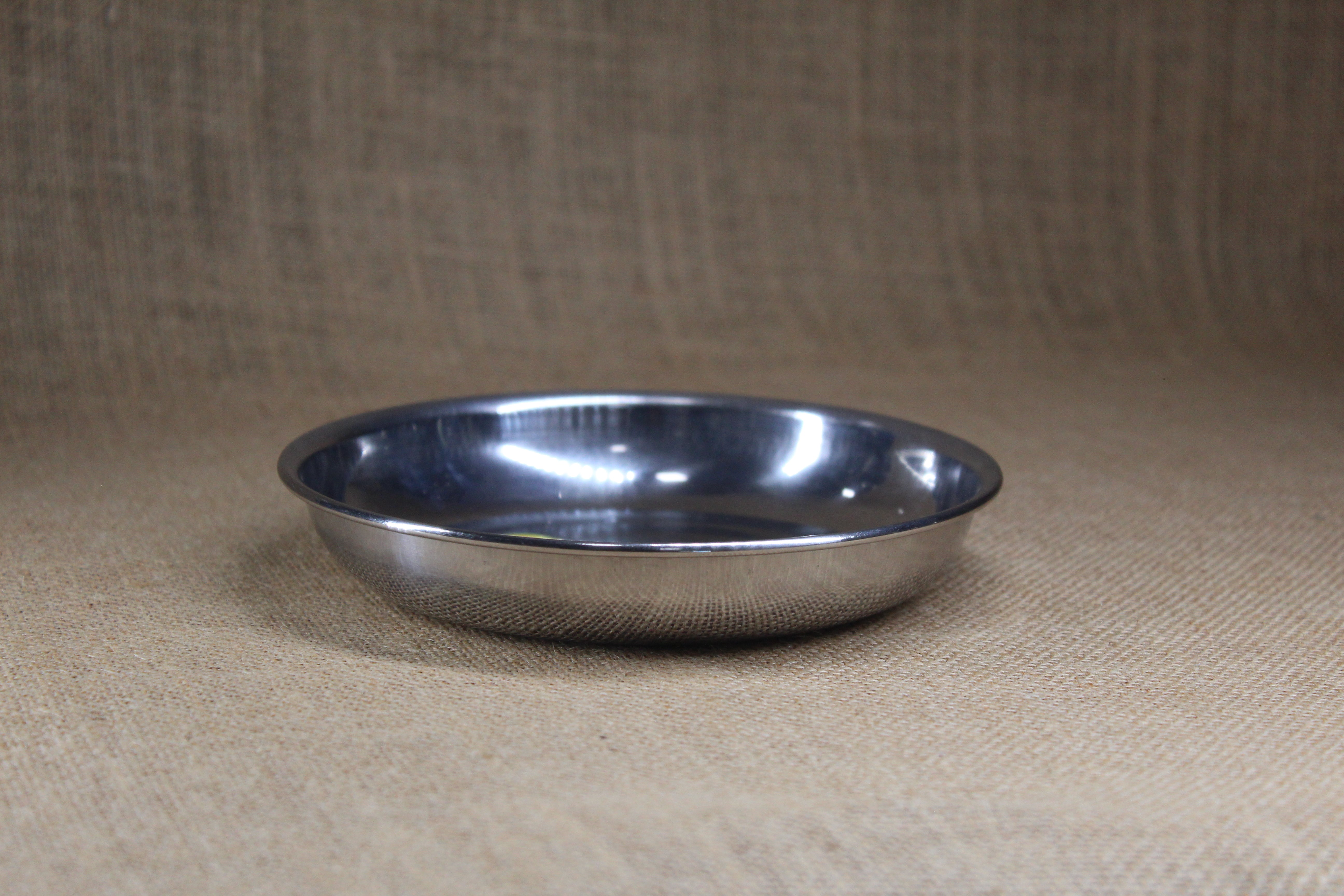 Stainless Steel Small  Plate, 7" Inch Set Of 4