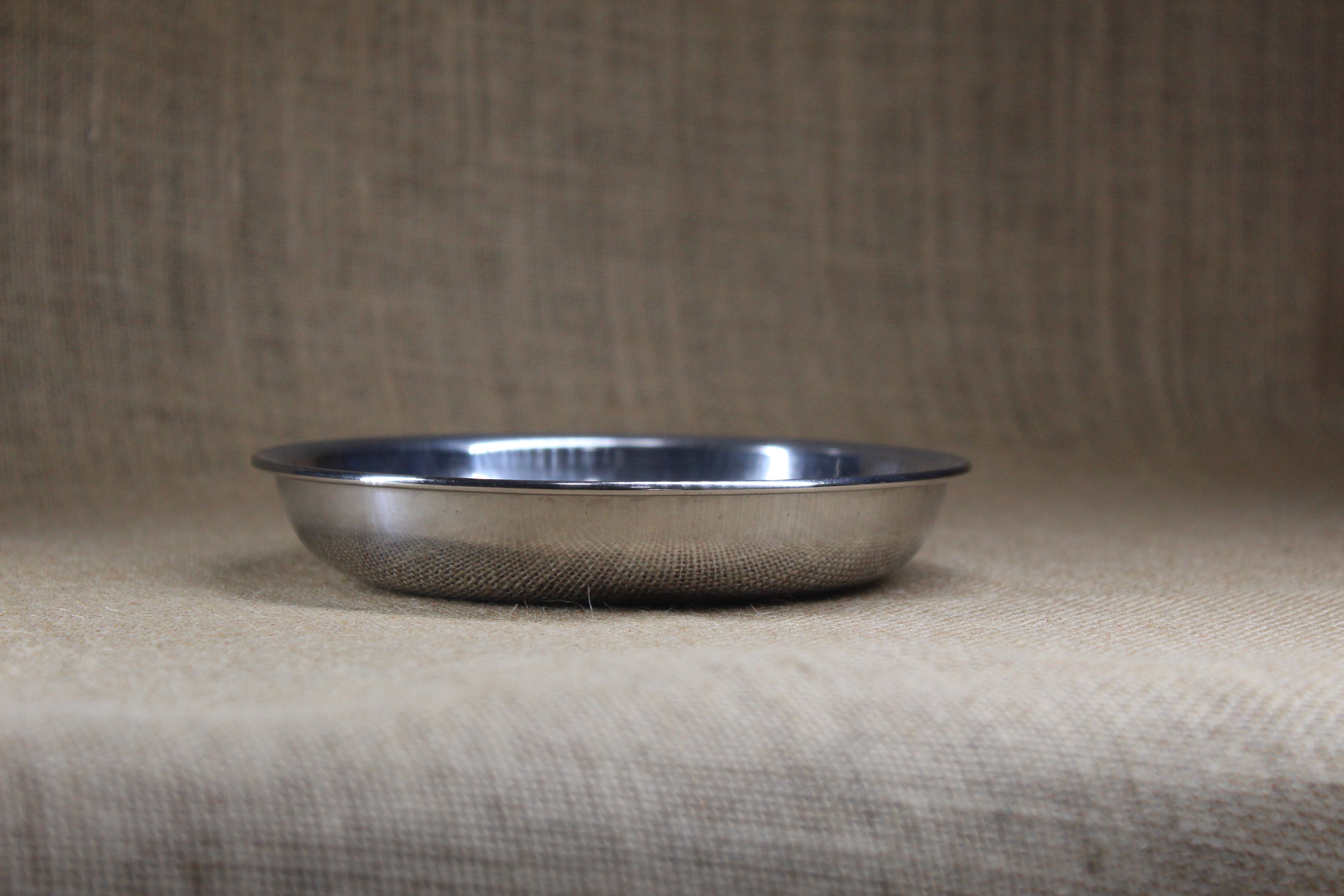 Stainless Steel Small  Plate Set Of 4 - Premium Stainless Steel from Cherakulam Vessels & Crockery - Just Rs. 160! Shop now at Cherakulam Vessels & Crockery