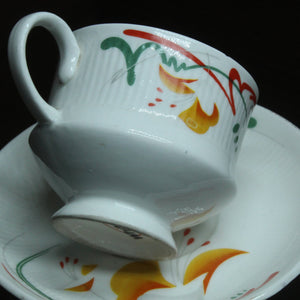 White Craft Cup And Saucer, Set Of 6 Nos - Premium Ceramic from Cherakulam Vessels & Crockery - Just Rs. 449! Shop now at Cherakulam Vessels & Crockery