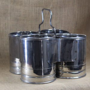 Stainless Steel Kothu Set Of 4 - Premium Stainless Steel from Cherakulam Vessels & Crockery - Just Rs. 1188! Shop now at Cherakulam Vessels & Crockery