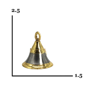 Silver & Gold Plated Bell - Premium Brass from Cherakulam Vessels & Crockery - Just Rs. 47! Shop now at Cherakulam Vessels & Crockery