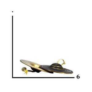 Elathalam Kansa Manjeera Cymbal Clapper Musical Instrument Bell 5 inches - Premium Brass from Cherakulam Vessels & Crockery - Just Rs. 2080! Shop now at Cherakulam Vessels & Crockery