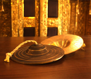 Elathalam Kansa Manjeera Cymbal Clapper Musical Instrument Bell 5 inches - Premium Brass from Cherakulam Vessels & Crockery - Just Rs. 2080! Shop now at Cherakulam Vessels & Crockery