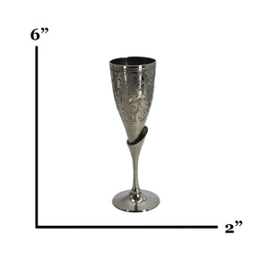 Wine Goblet Glass Set - Premium Brass from Cherakulam Vessels & Crockery - Just Rs. 449! Shop now at Cherakulam Vessels & Crockery