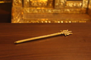 Brass Thrishul 7 inches - Premium Brass from Cherakulam Vessels & Crockery - Just Rs. 80! Shop now at Cherakulam Vessels & Crockery