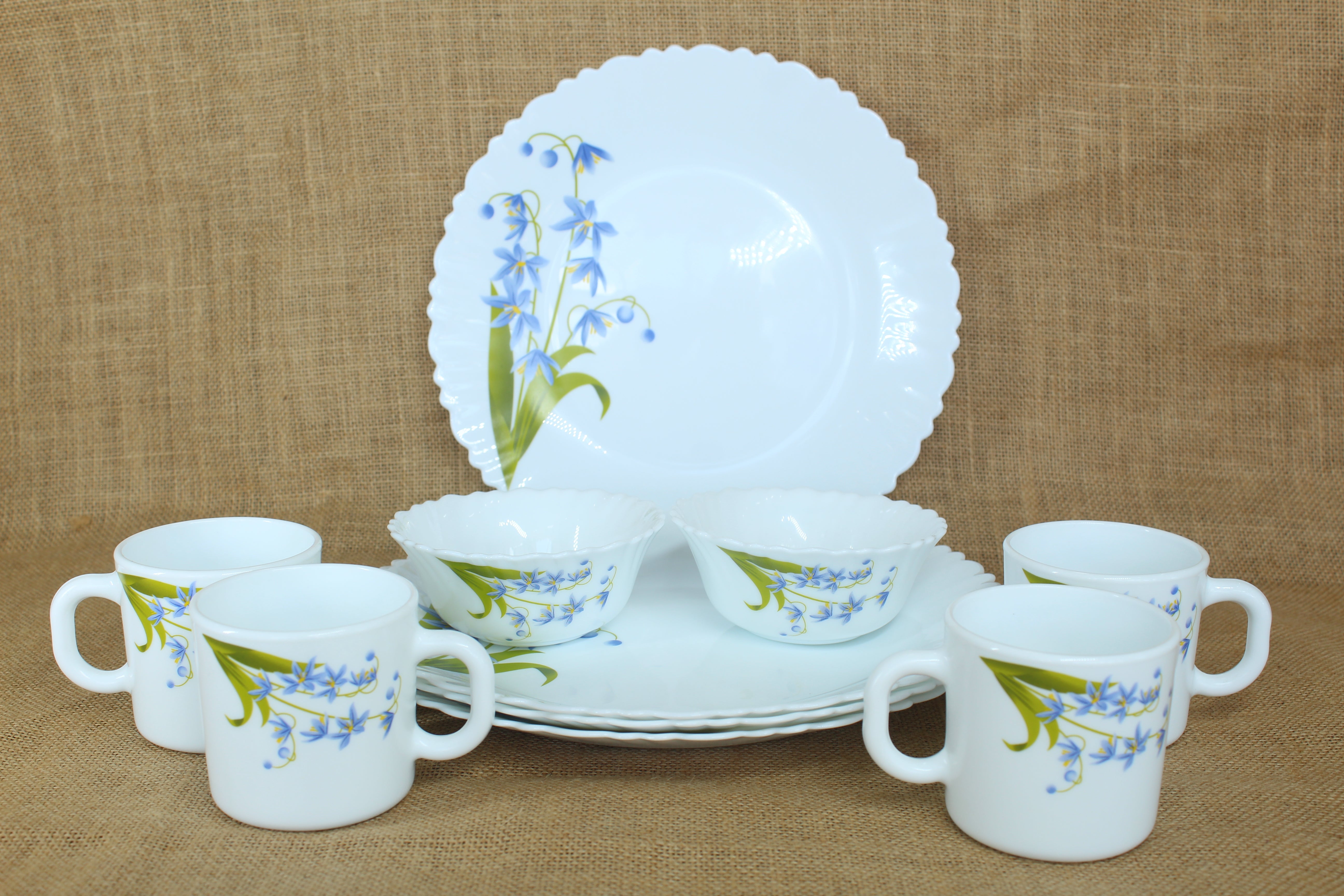 Borosil Ceramic Dinner Set, 10 Pc - Premium Ceramic from Borosil - Just Rs. 1550! Shop now at Cherakulam Vessels & Crockery