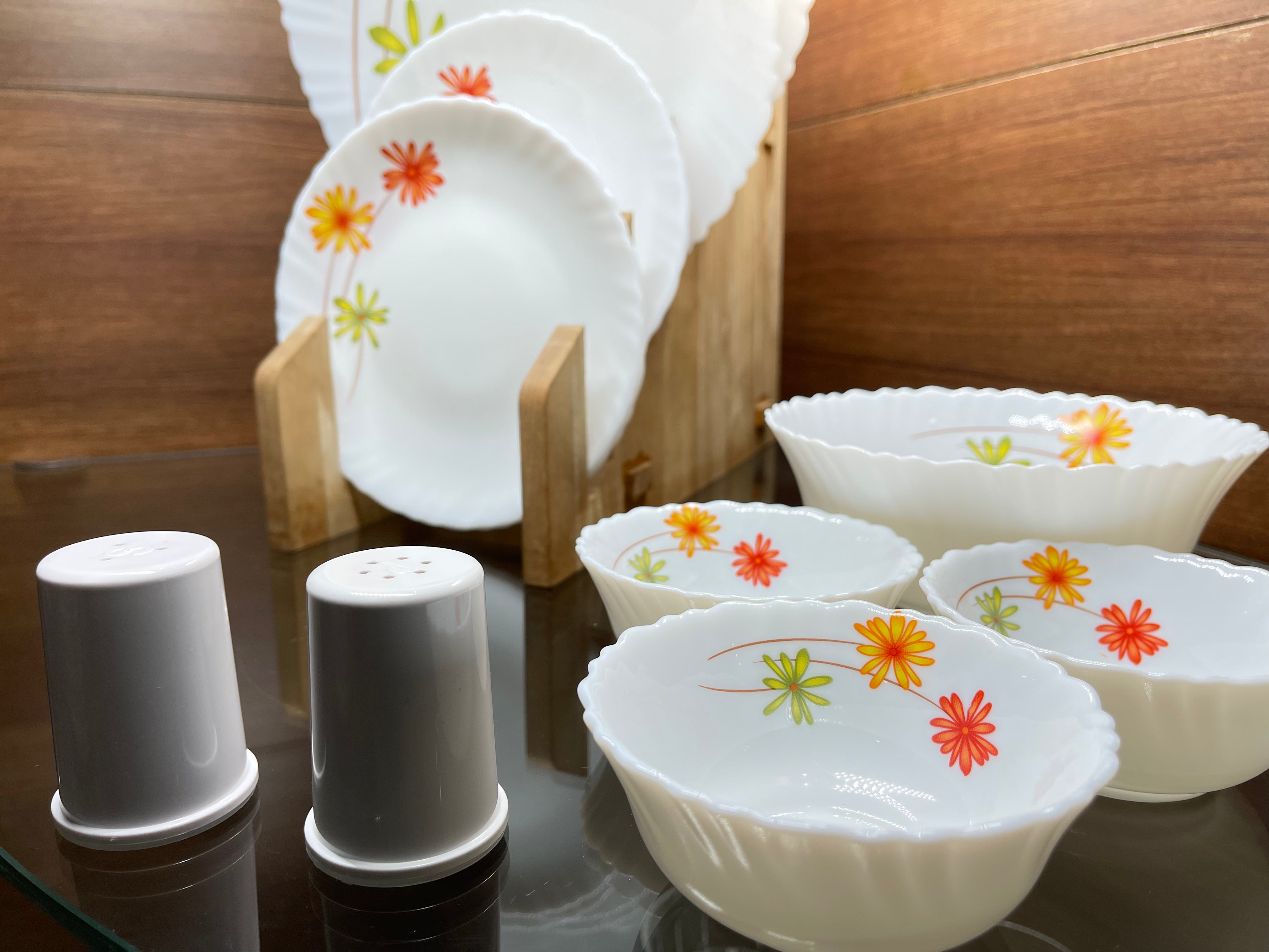 Cello Ceramic Dinner Set, 22 Pc - Buy Online from Cherakulam Vessels & Crockery
