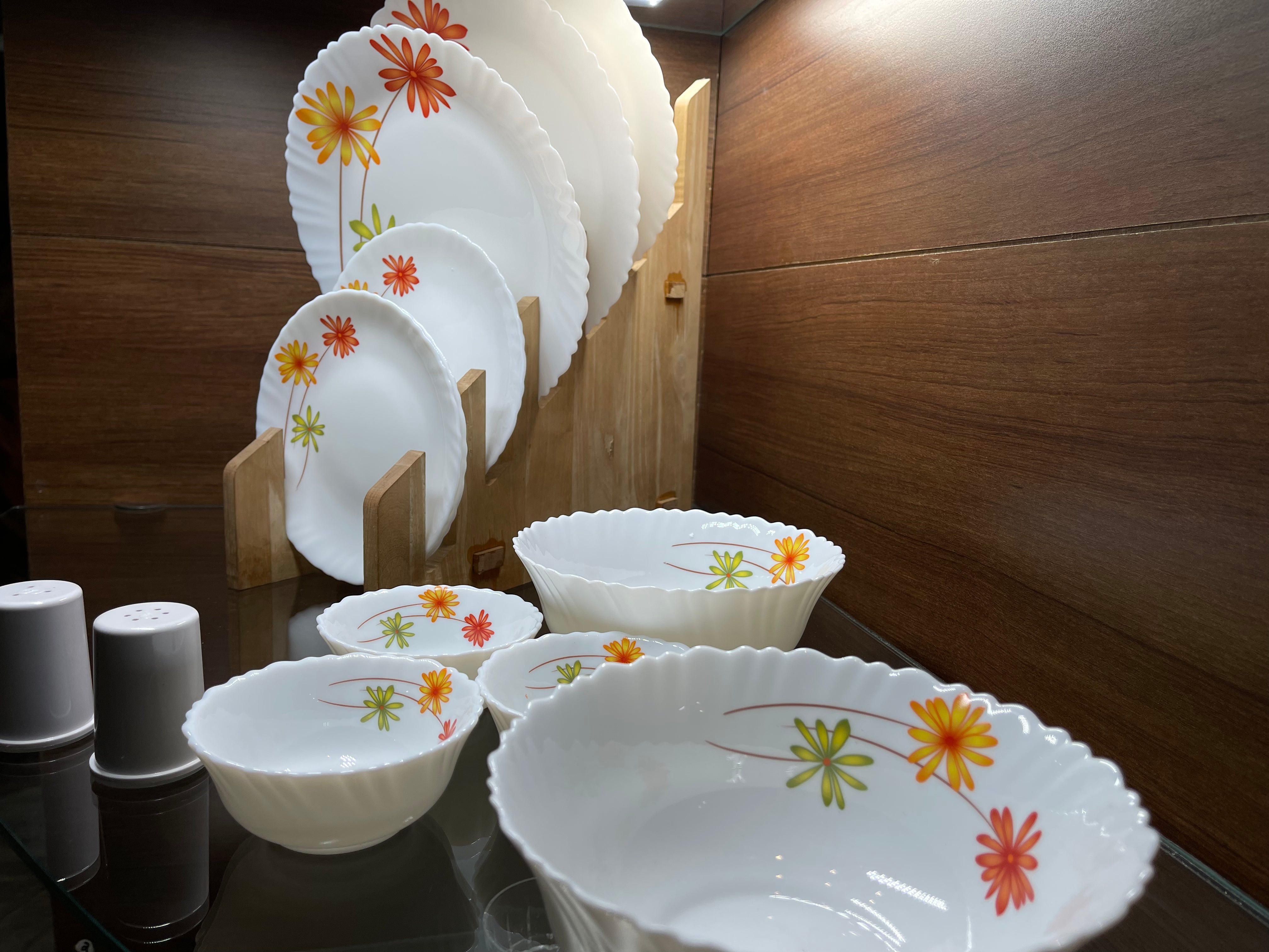 Cello Ceramic Dinner Set, 22 Pc - Premium Ceramic from Cello - Just Rs. 2499! Shop now at Cherakulam Vessels & Crockery