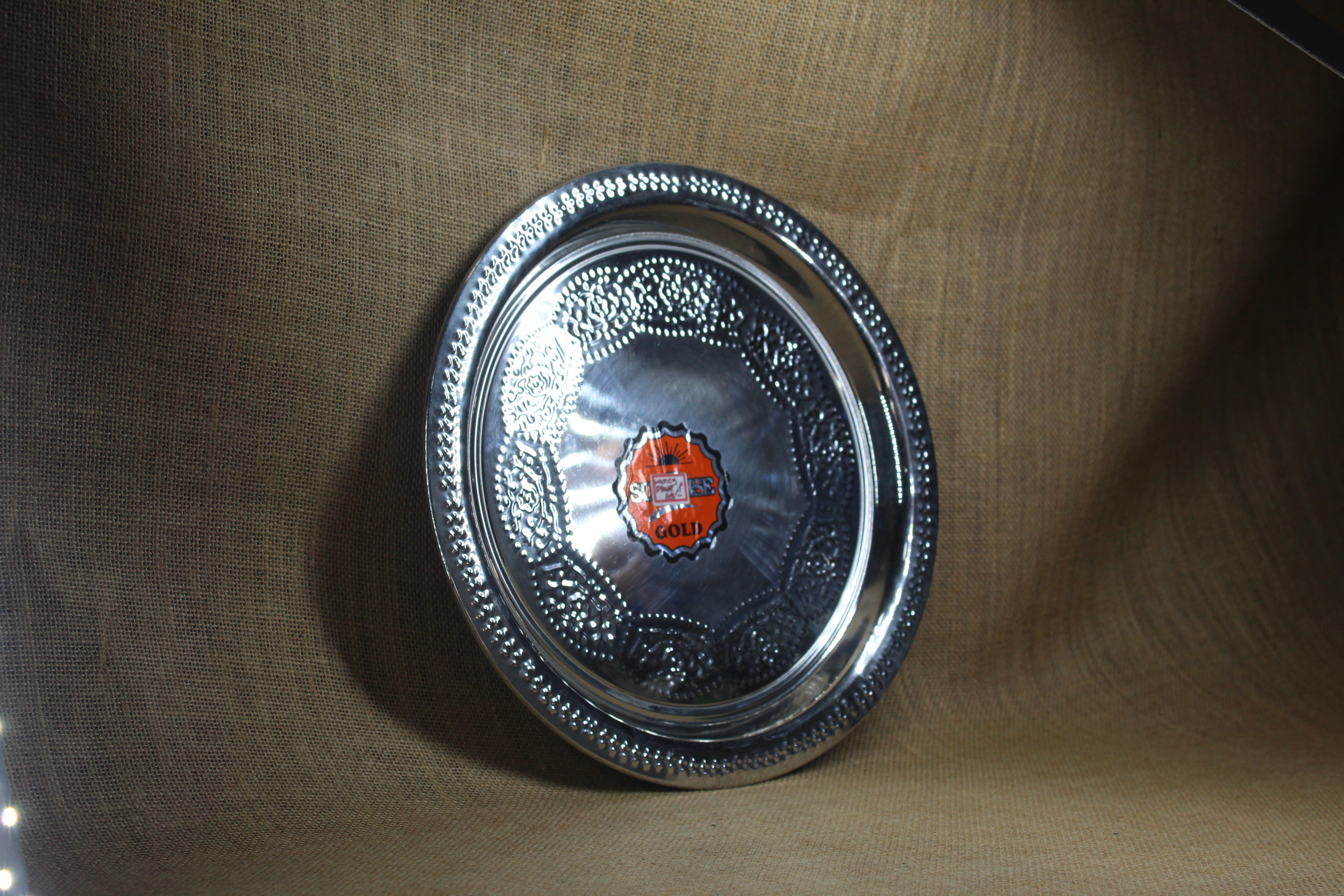 Stainless Steel Fancy Plate - Premium Stainless Steel from Cherakulam Vessels & Crockery - Just Rs. 58! Shop now at Cherakulam Vessels & Crockery