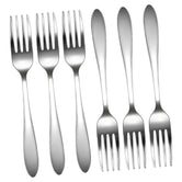 Stainless Steel Plain Table Fork, Set of 6 - Premium Stainless Steel from Cherakulam Vessels & Crockery - Just Rs. 265! Shop now at Cherakulam Vessels & Crockery