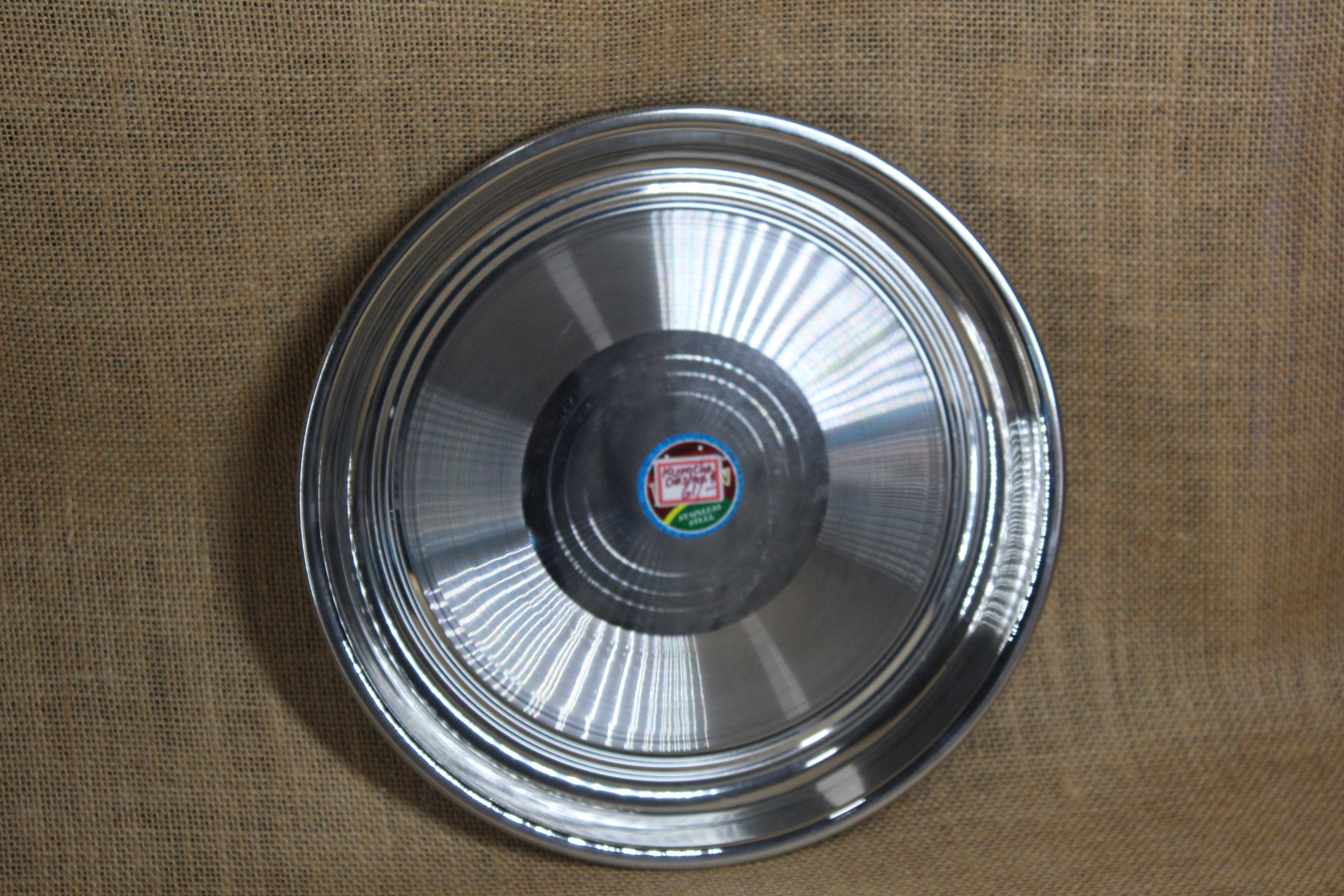Stainless Steel Bojan Plate - Premium Stainless Steel from Cherakulam Vessels & Crockery - Just Rs. 113! Shop now at Cherakulam Vessels & Crockery