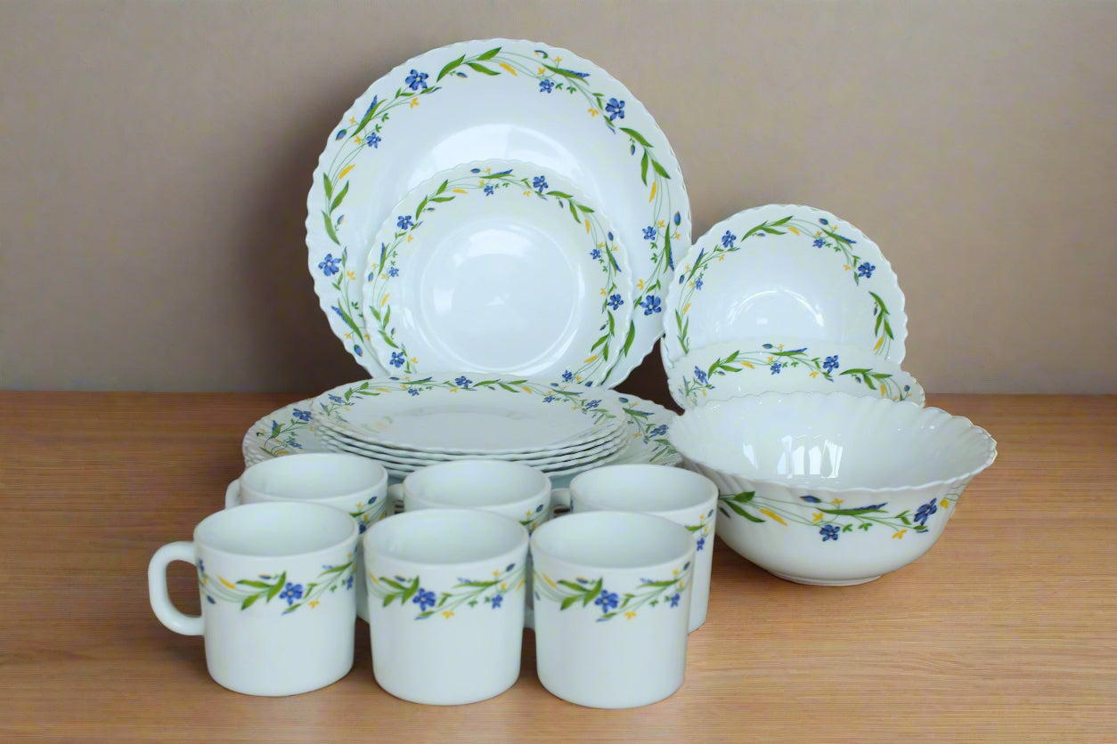 Cello Ceramic Dinner Set, 33 Pc - Buy Online from Cherakulam Vessels & Crockery