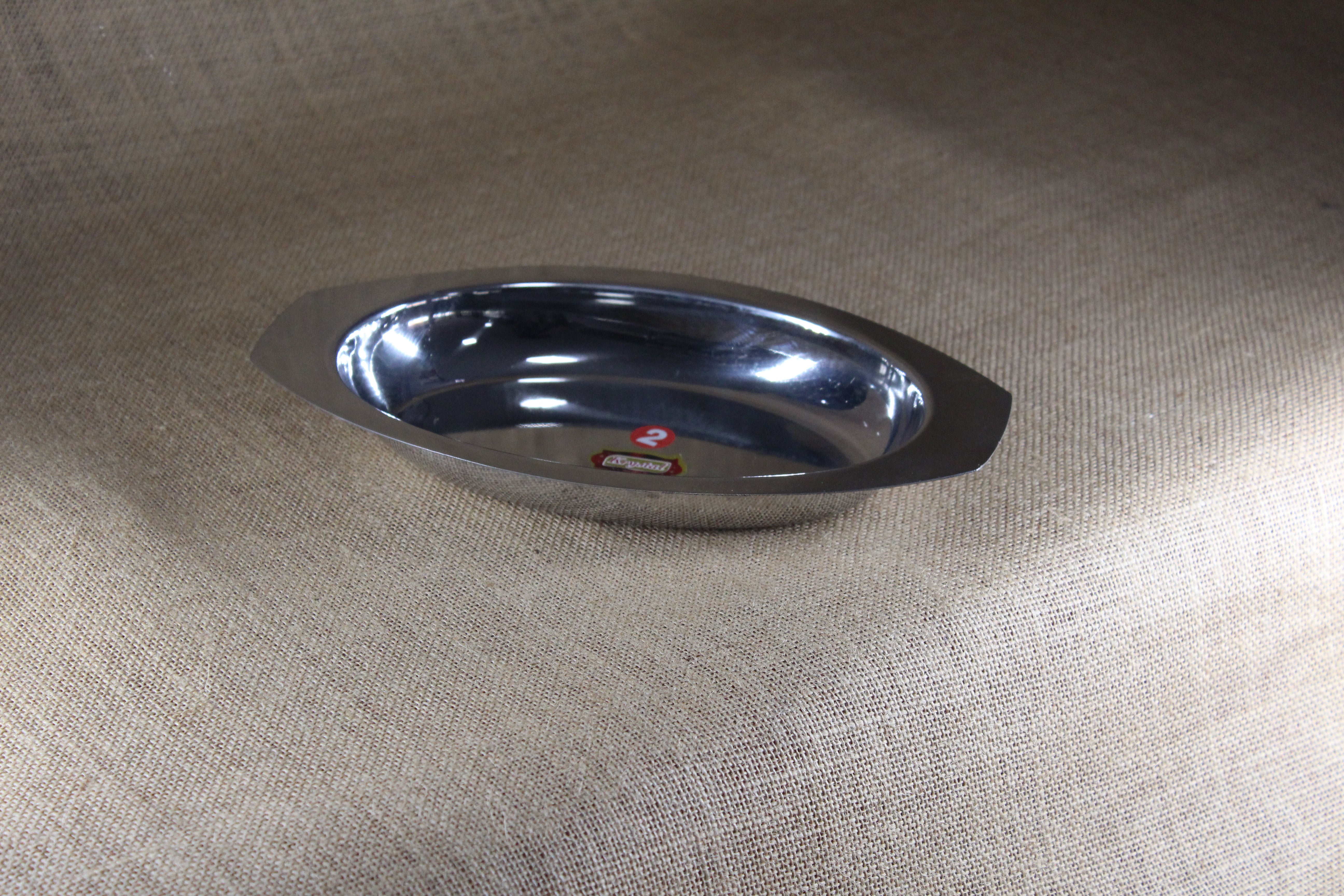 Stainless Steel Oval Curry Plate