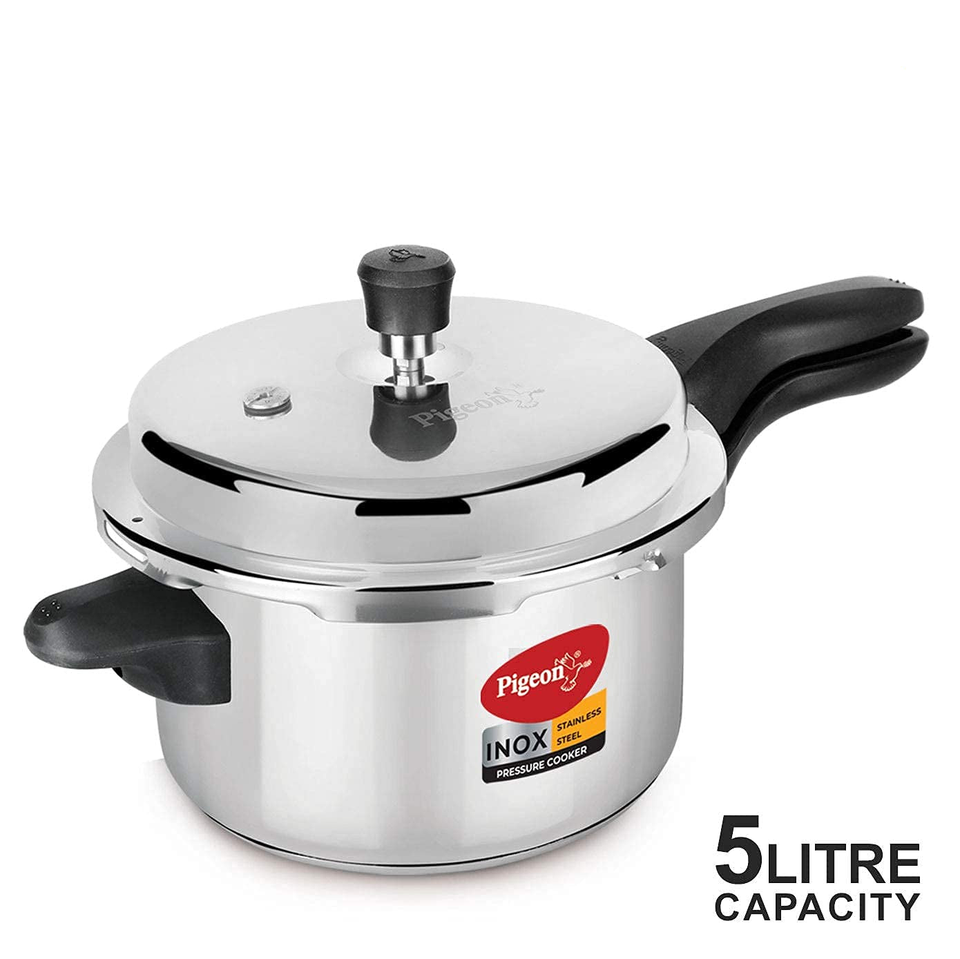 Pigeon Aluminium Pressure Cooker with Outer Lid, 5 Litre - Premium Aluminium from Pigeon - Just Rs. 2995! Shop now at Cherakulam Vessels & Crockery