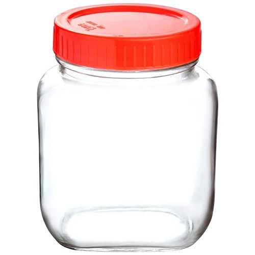 YERA Clear Crystal Glass Storage Jar, 1kg - Premium Glass Ware from YERA - Just Rs. 155! Shop now at Cherakulam Vessels & Crockery