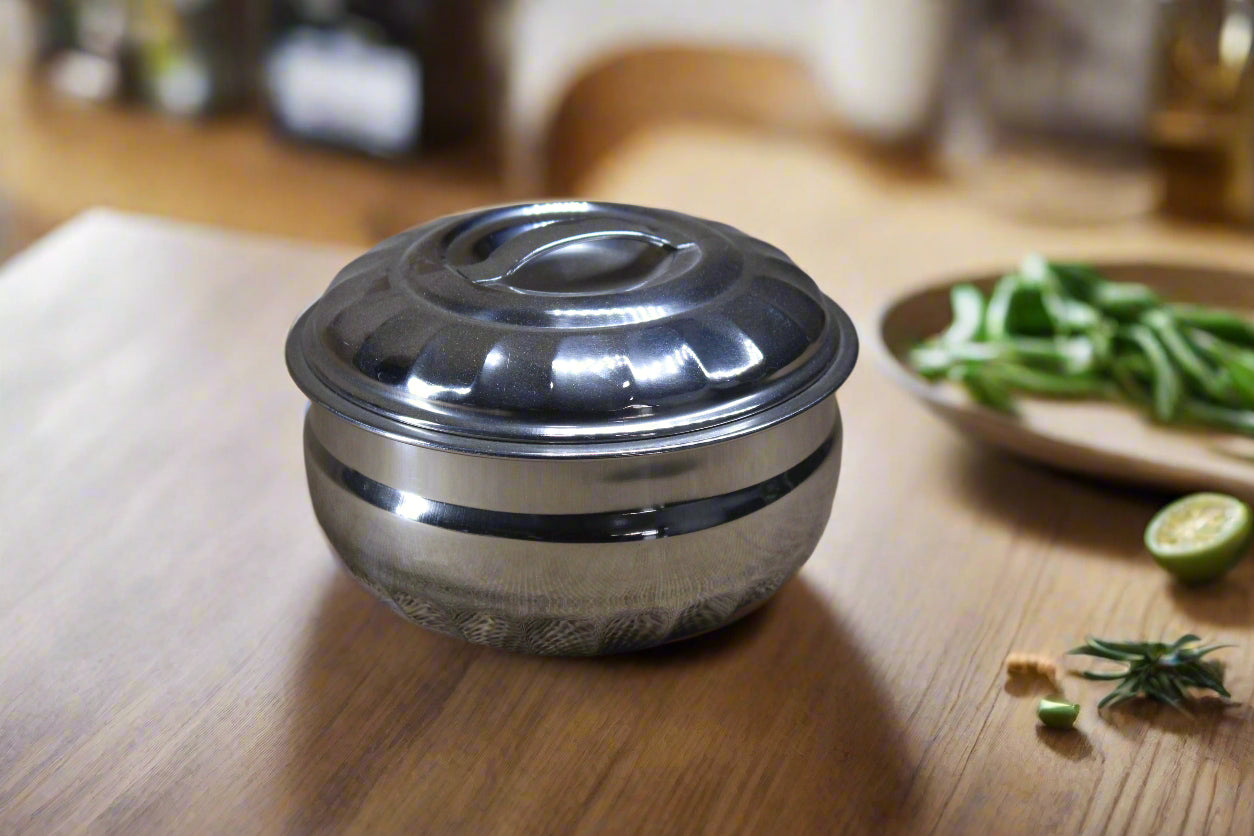 Stainless Steel Dinner Bowl with Lid