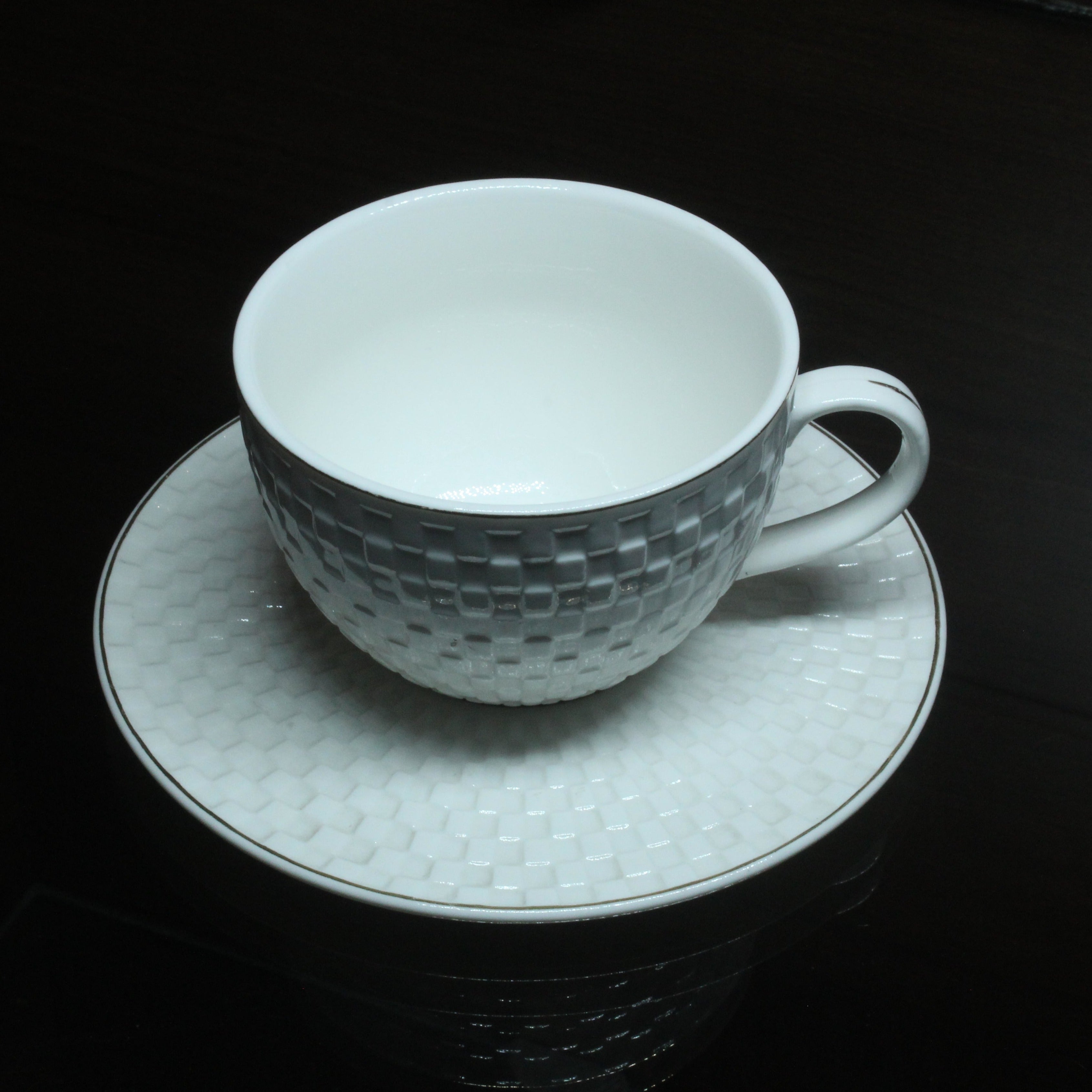 Vigneto Cup And Saucer,  Set of 6 Nos - Premium Ceramic from Vigneto - Just Rs. 2099! Shop now at Cherakulam Vessels & Crockery