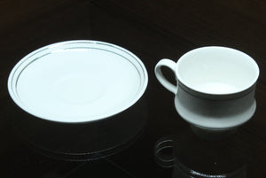 White Craft Cup And Saucer, Set of 6 Nos - Premium Ceramic from White Craft - Just Rs. 510! Shop now at Cherakulam Vessels & Crockery