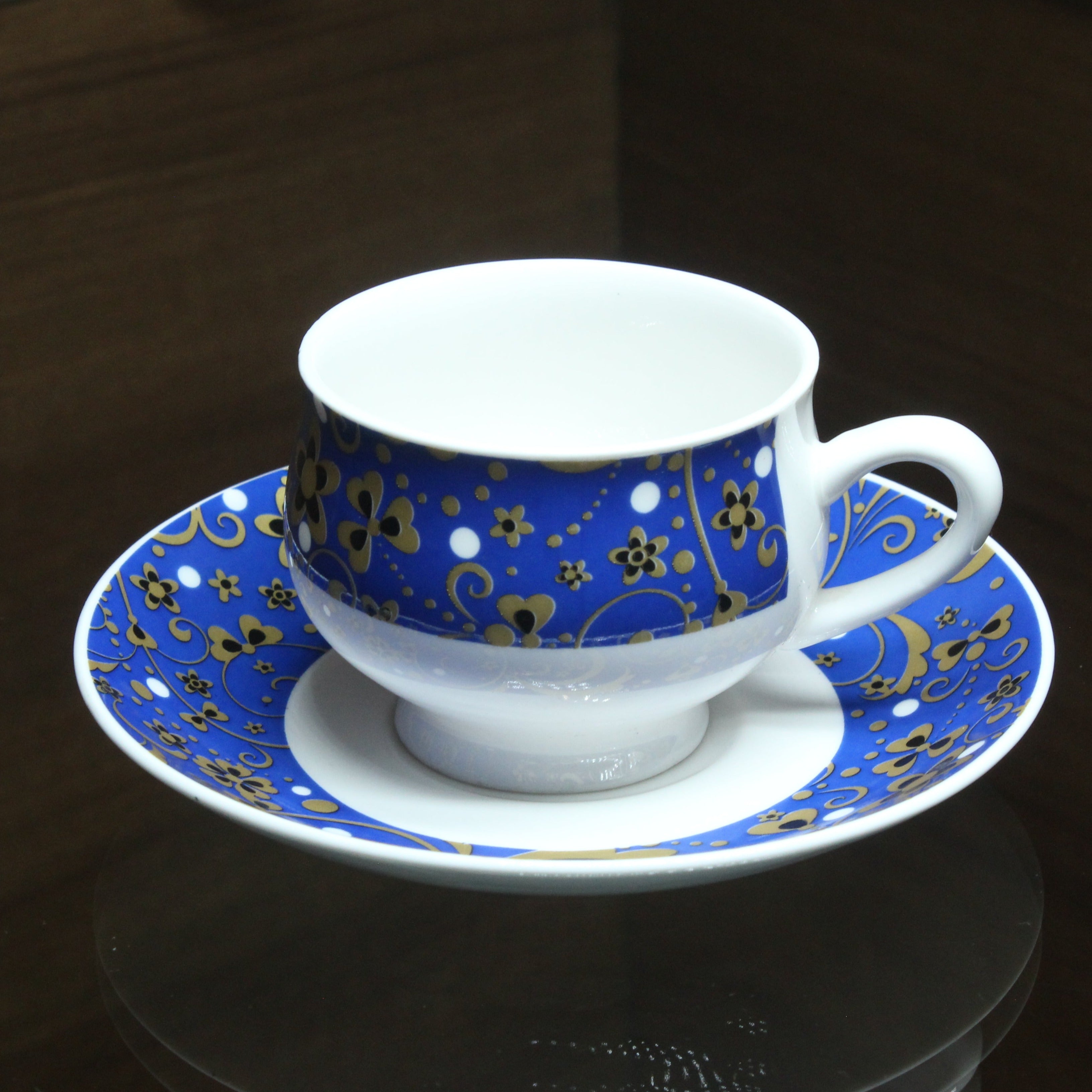 Data Cup And Saucer, Set Of 6 Nos - Buy Online from Cherakulam Vessels & Crockery