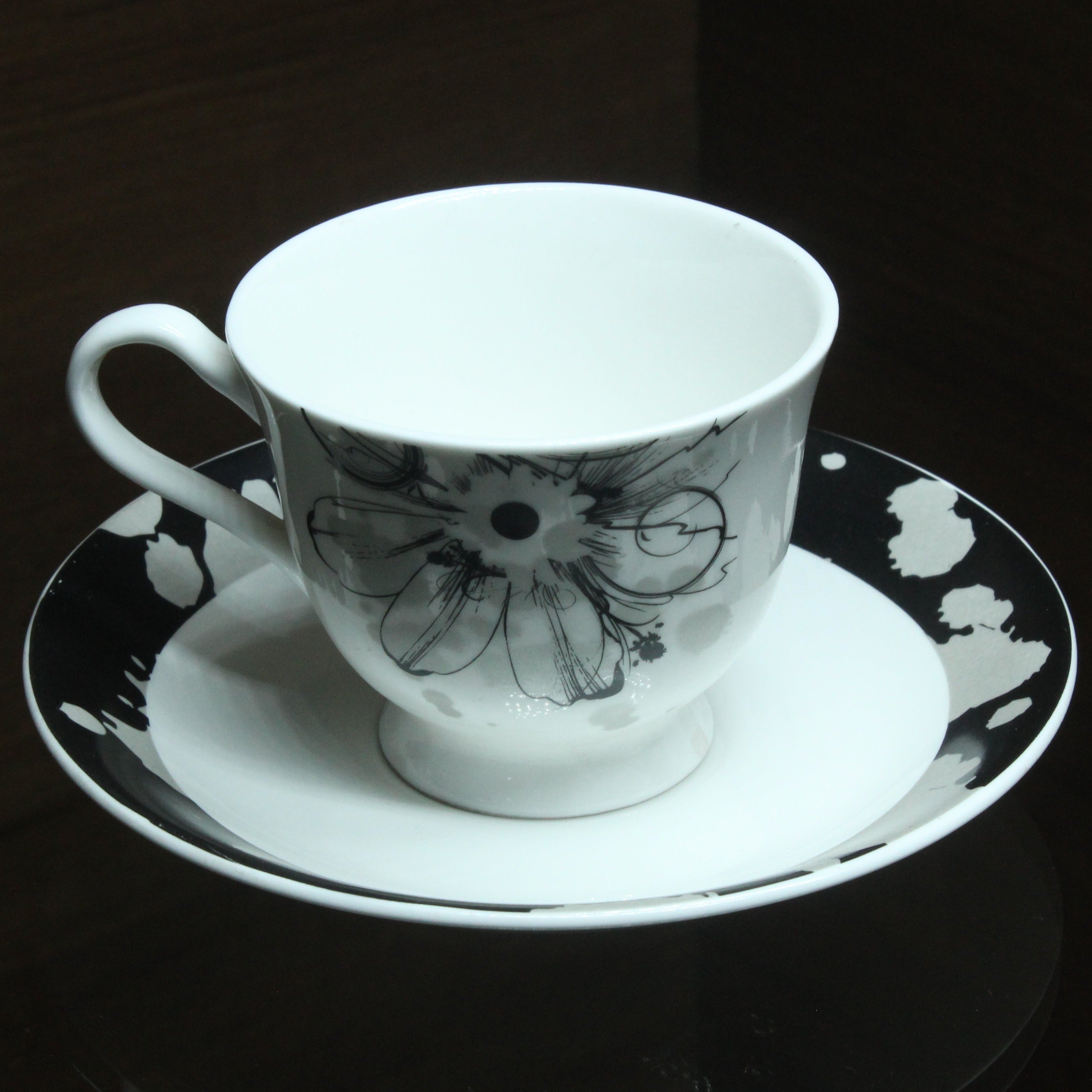 Data Cup And Saucer, Set Of 6 Nos - Buy Online from Cherakulam Vessels & Crockery