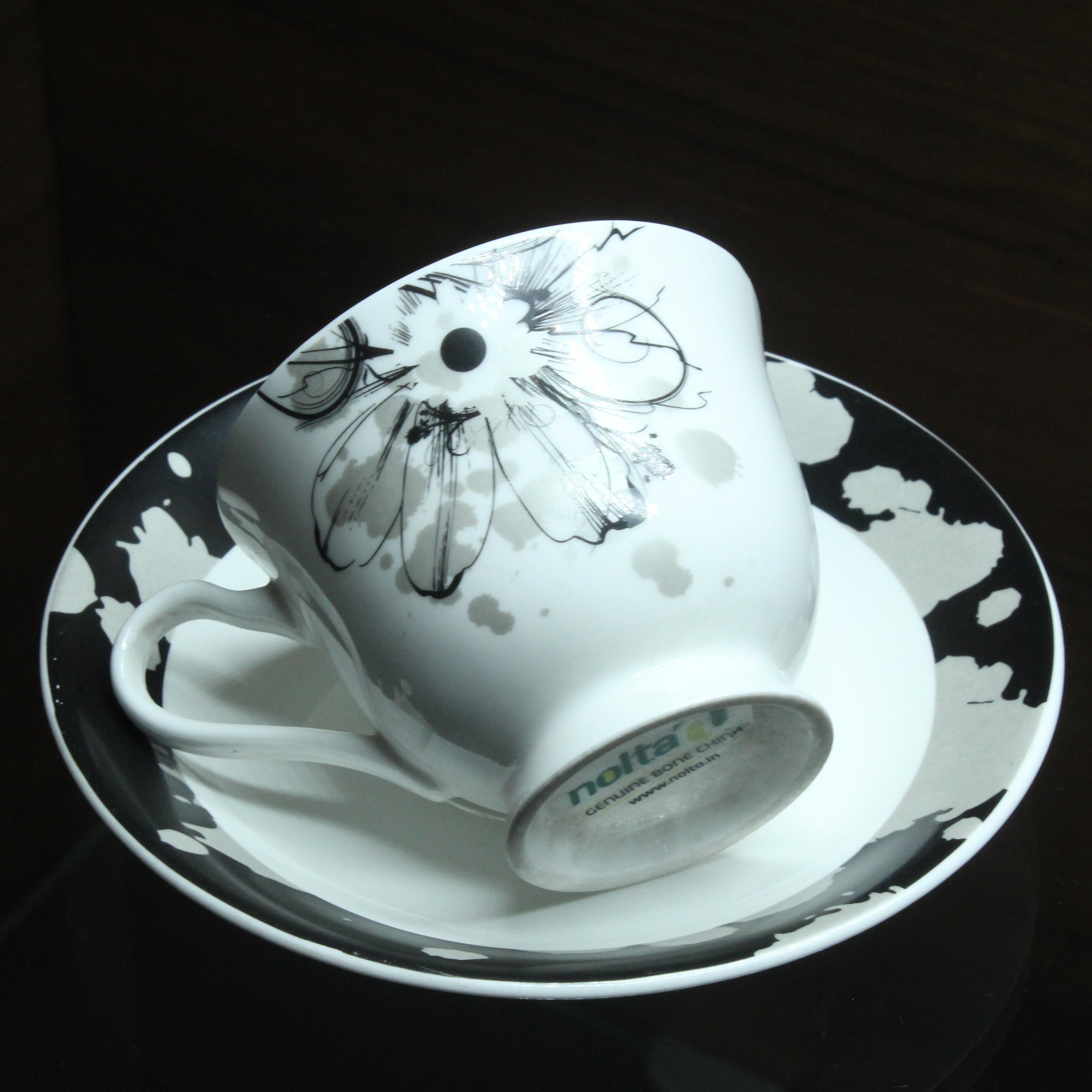 Data Cup And Saucer, Set Of 6 Nos - Buy Online from Cherakulam Vessels & Crockery