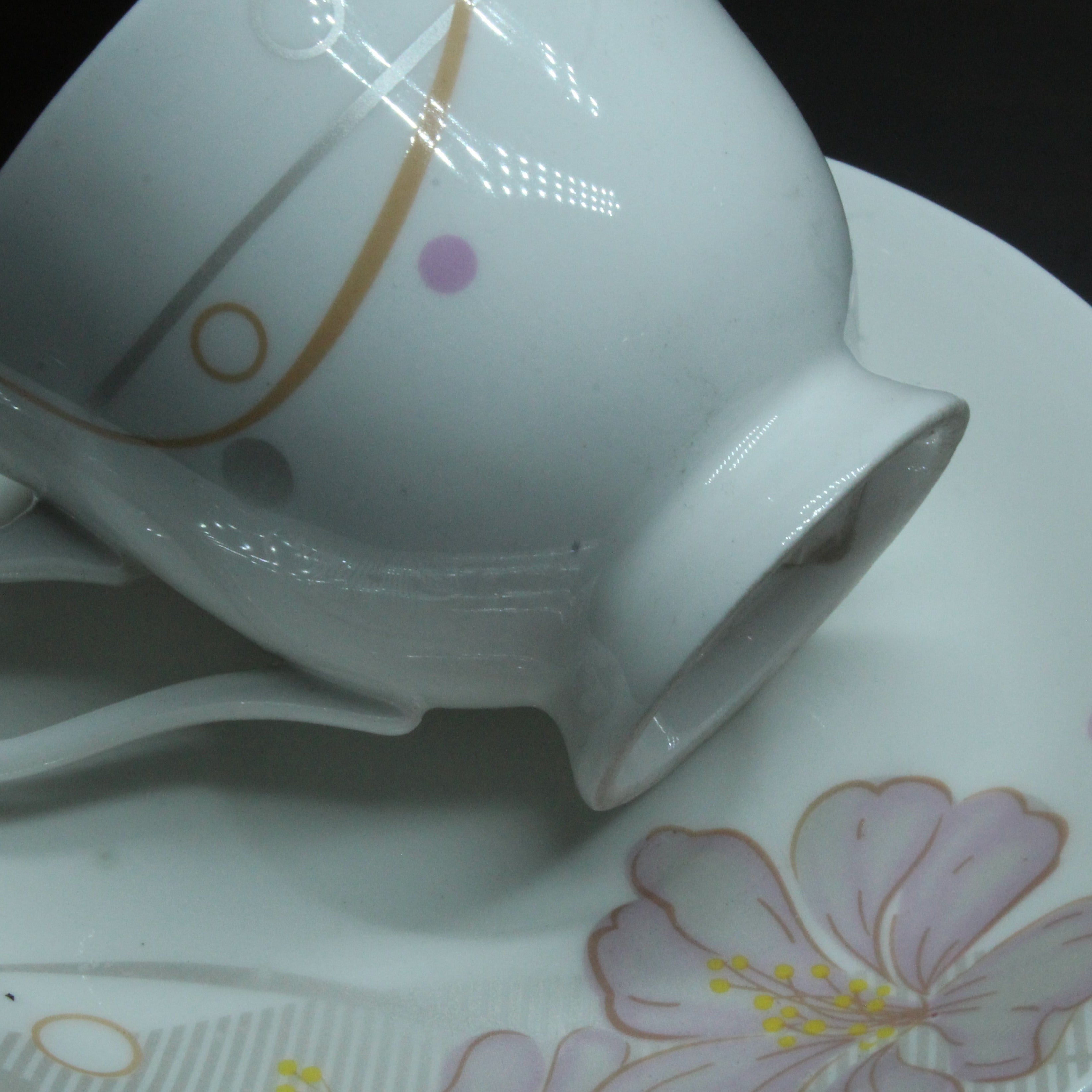Data Cup And Saucer, Set Of 6 Nos - Premium Ceramic from Data - Just Rs. 1530! Shop now at Cherakulam Vessels & Crockery