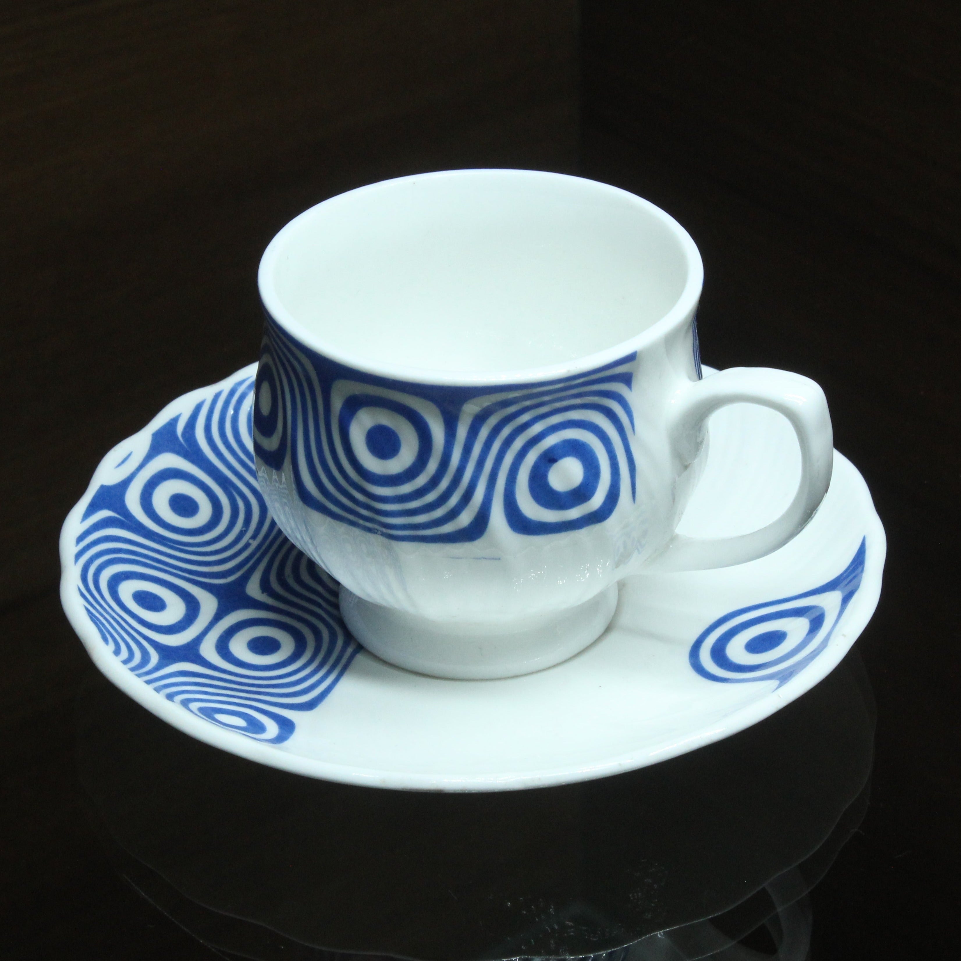 Clay Craft Cup And Saucer, Set Of 6 Nos - Buy Online from Cherakulam Vessels & Crockery