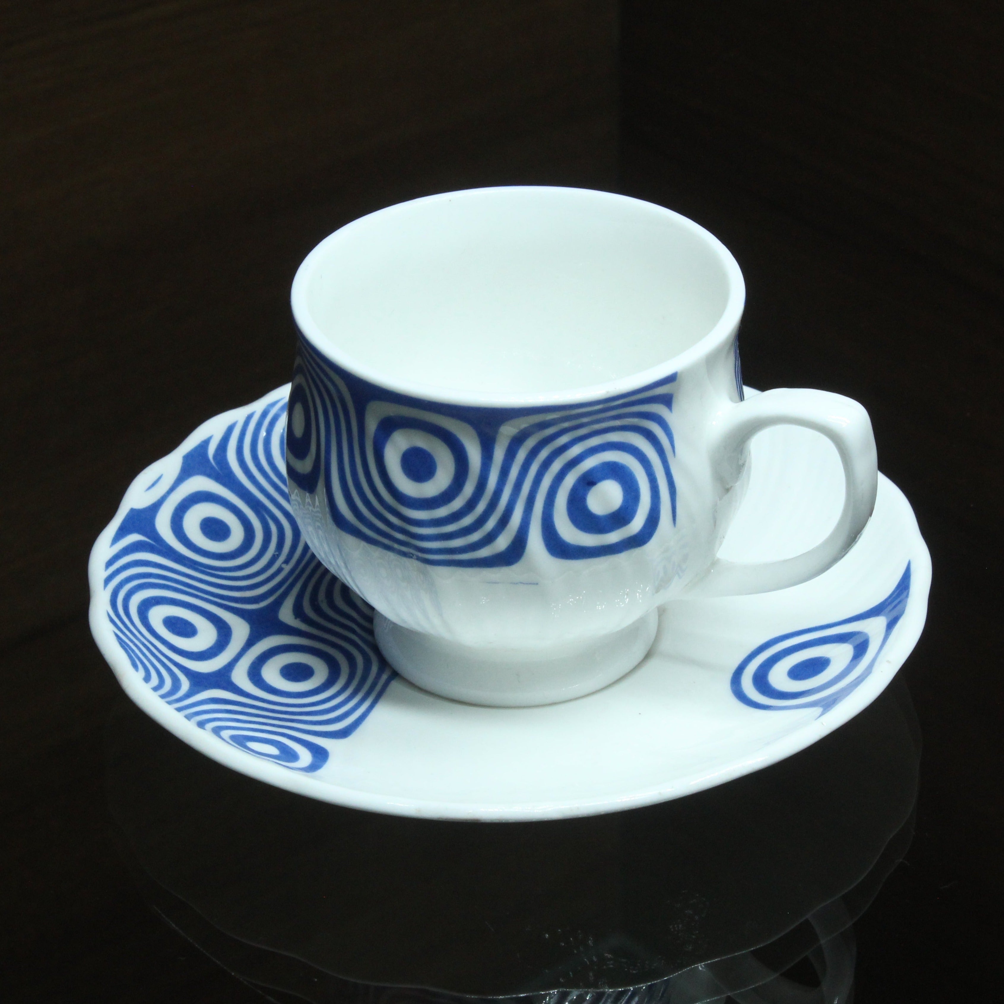 Clay Craft Cup And Saucer, Set Of 6 Nos - Buy Online from Cherakulam Vessels & Crockery