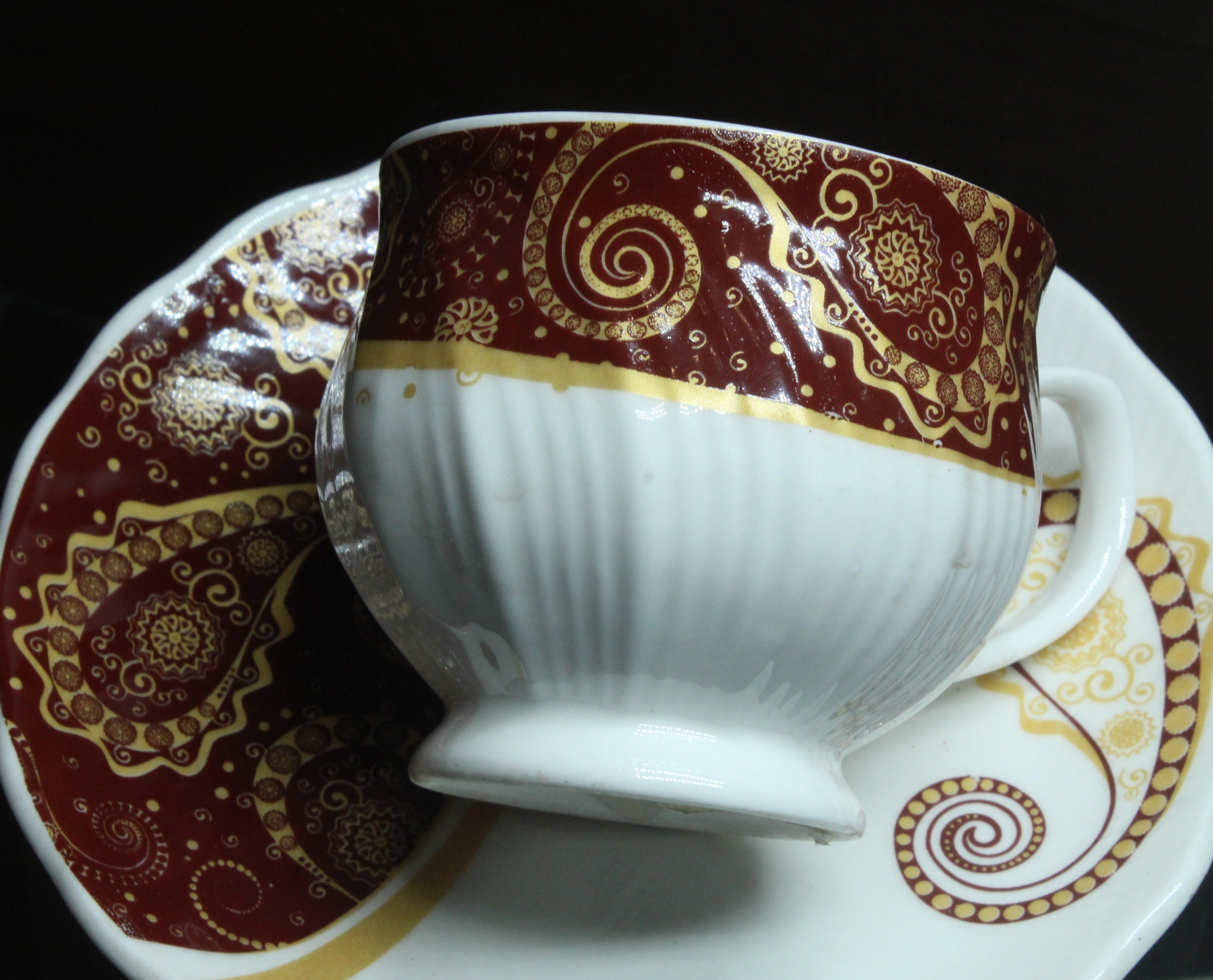 White Craft Cup And Saucer, Set Of 6 Nos - Premium Ceramic from White Craft - Just Rs. 449! Shop now at Cherakulam Vessels & Crockery