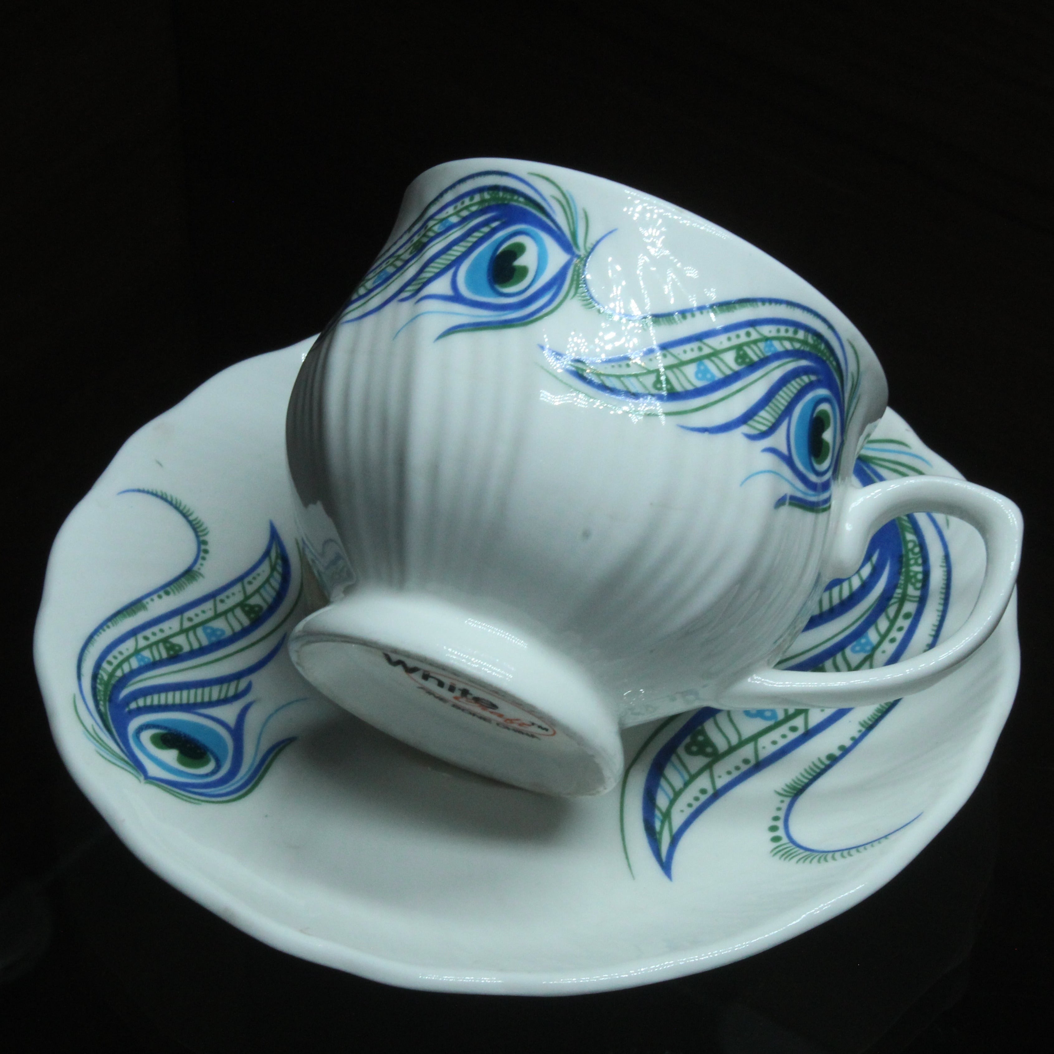 White Craft Cup And Saucer, Set Of 6 Nos - Premium Ceramic from White Craft - Just Rs. 449! Shop now at Cherakulam Vessels & Crockery