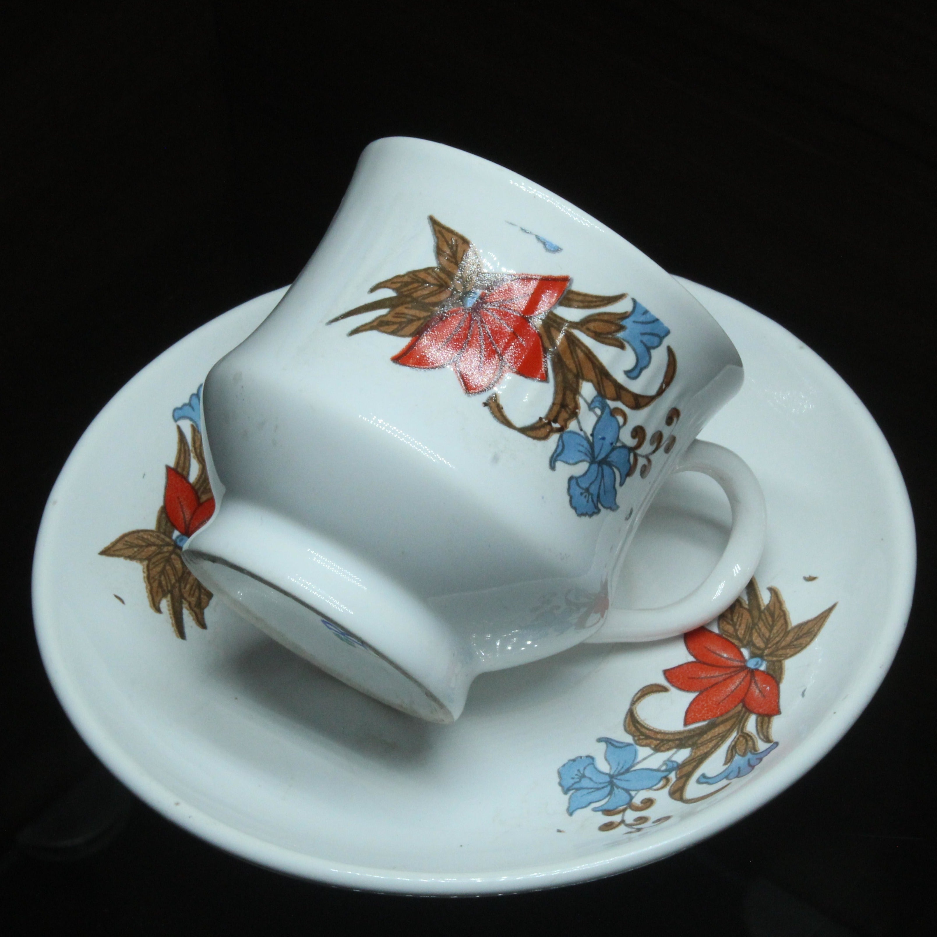 Cup And Saucer, 6 Nos - Premium Ceramic from Cherakulam Vessels & Crockery - Just Rs. 310! Shop now at Cherakulam Vessels & Crockery