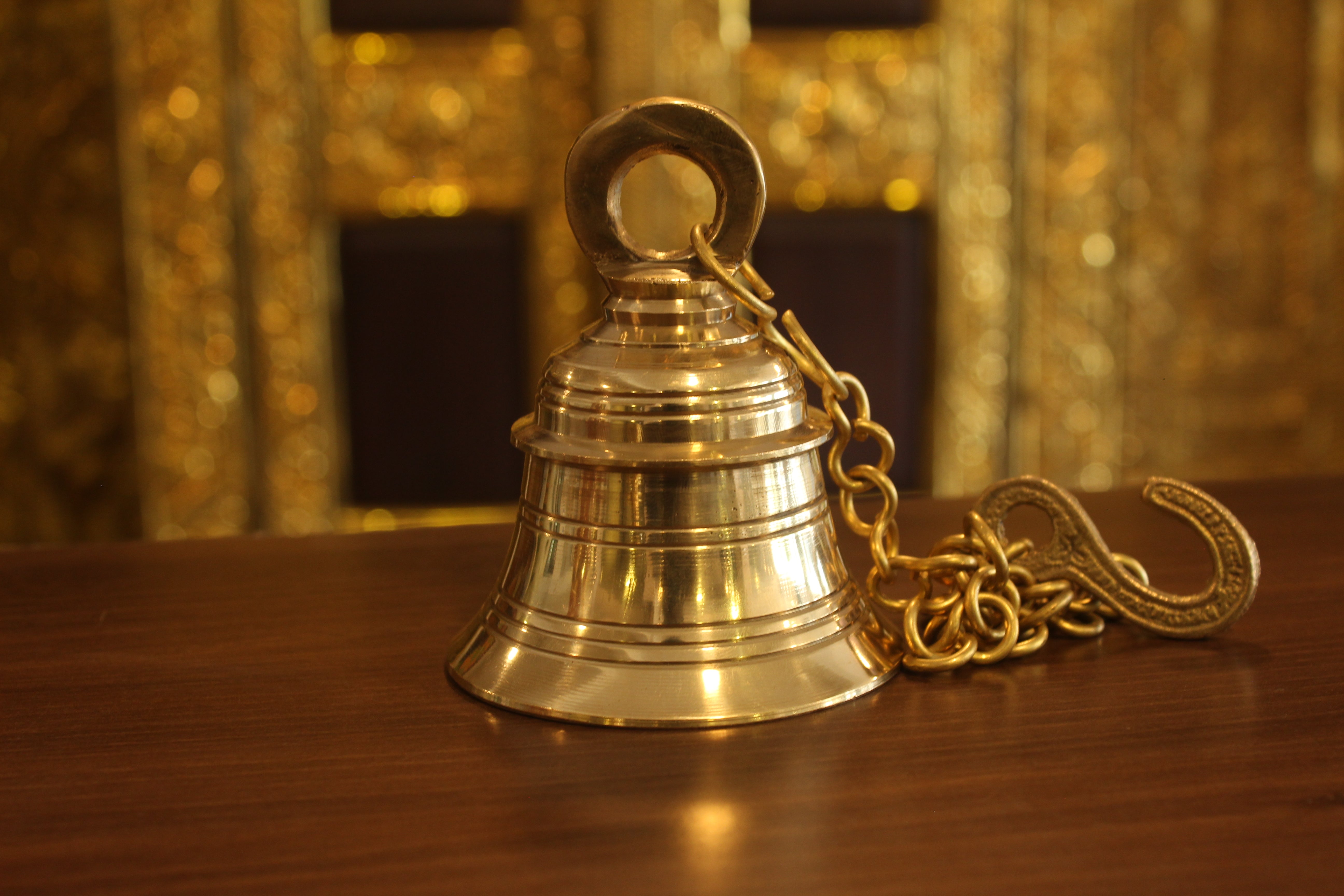 Brass Chain and Bell - Premium  from Cherakulam Vessels & Crockery - Just Rs. 495! Shop now at Cherakulam Vessels & Crockery
