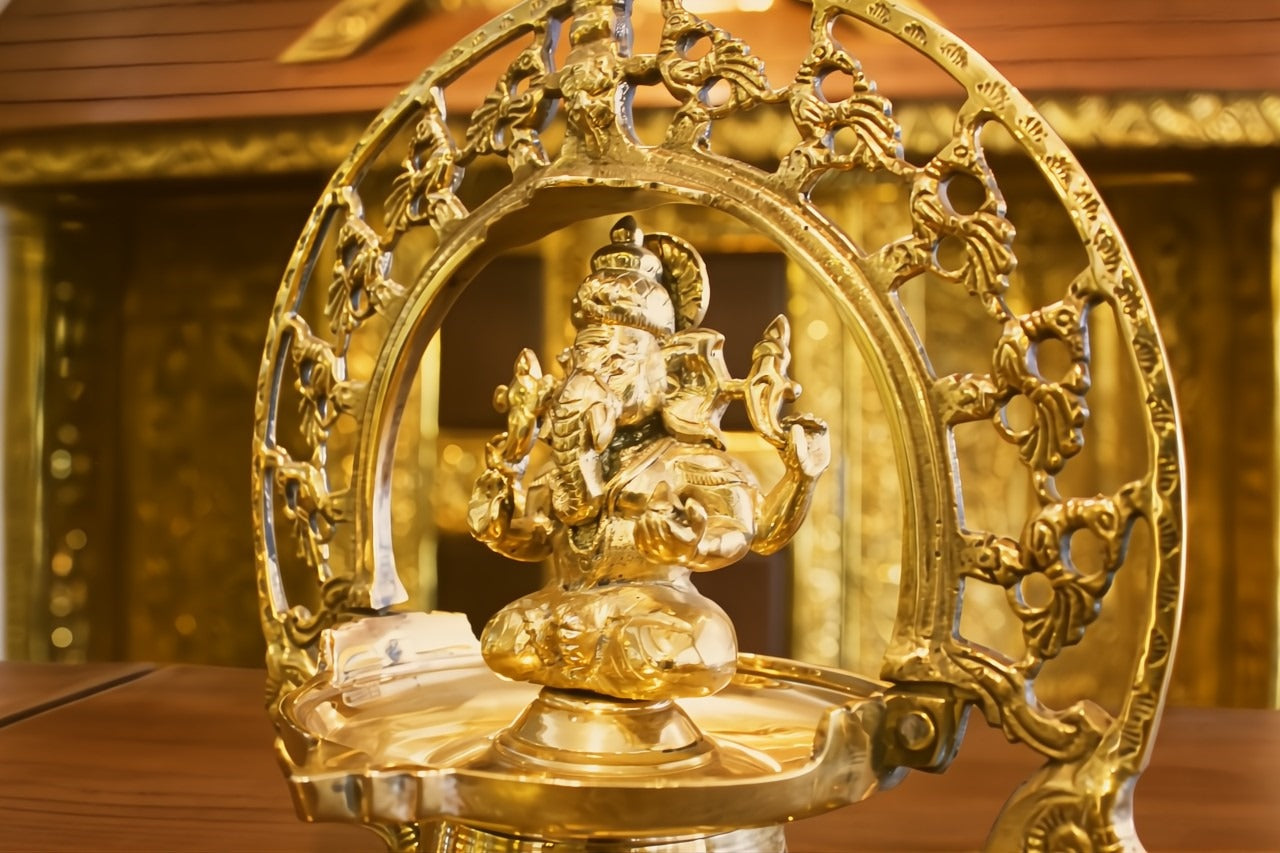 HANGING GANAPATI LAMP - Premium  from Cherakulam Vessels & Crockery - Just Rs. 7000! Shop now at Cherakulam Vessels & Crockery