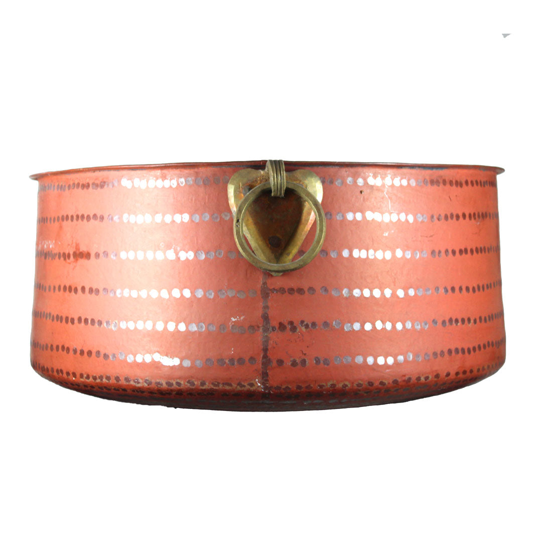 Copper Chatti With Handle - Premium Copper from Cherakulam Vessels & Crockery - Just Rs. 9020! Shop now at Cherakulam Vessels & Crockery