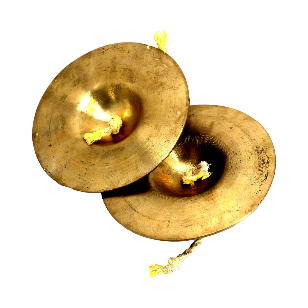Elathalam Kansa Manjeera Cymbal Clapper Musical Instrument Bell 5 inches - Premium Brass from Cherakulam Vessels & Crockery - Just Rs. 2080! Shop now at Cherakulam Vessels & Crockery