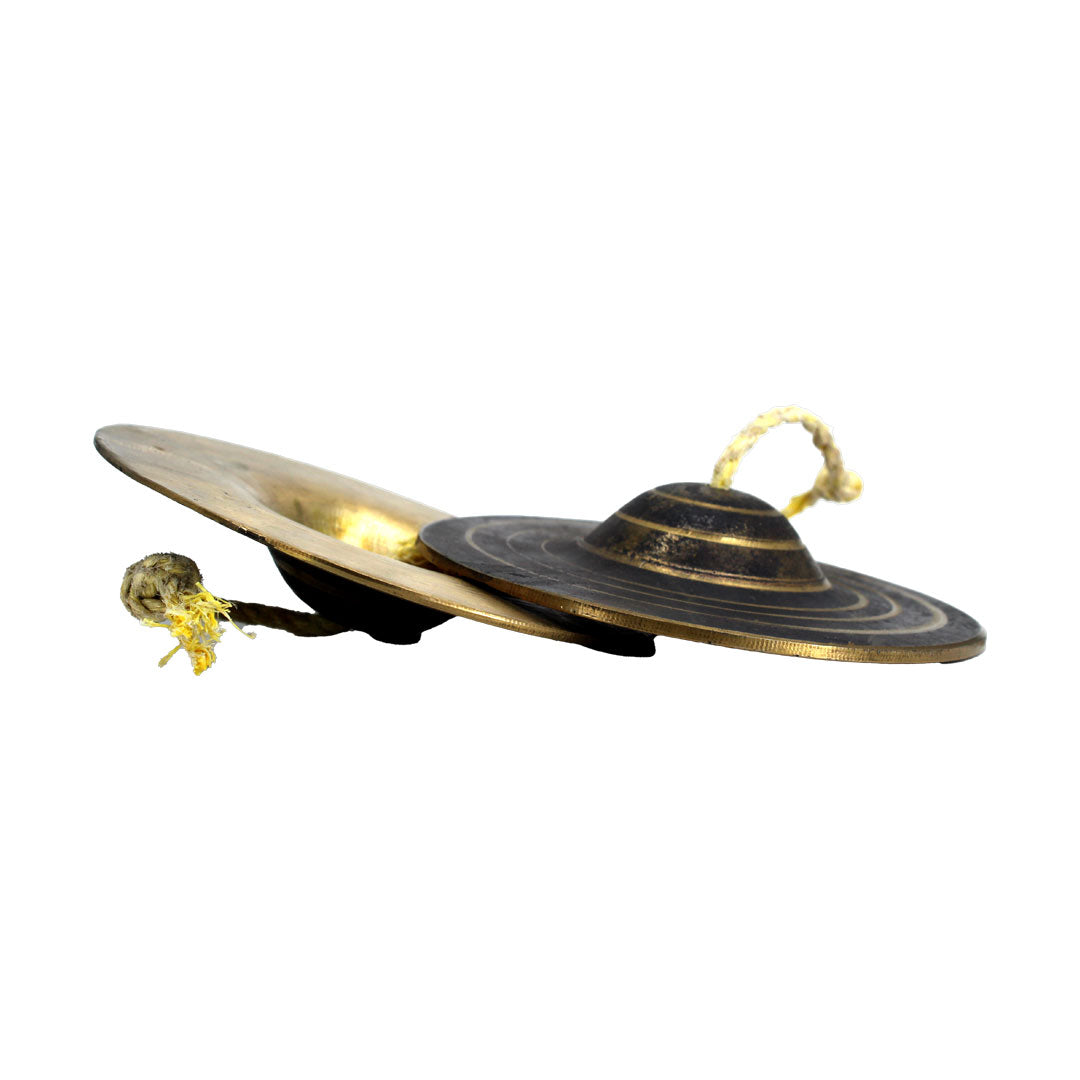 Elathalam Kansa Manjeera Cymbal Clapper Musical Instrument Bell 5 inches - Premium Brass from Cherakulam Vessels & Crockery - Just Rs. 2080! Shop now at Cherakulam Vessels & Crockery