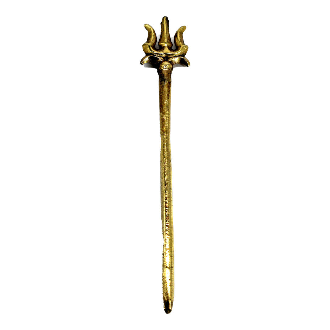 Brass Thrishul 7 inches - Premium Brass from Cherakulam Vessels & Crockery - Just Rs. 80! Shop now at Cherakulam Vessels & Crockery