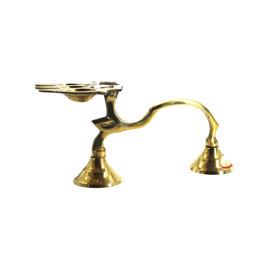 Brass Panch Arathi - Premium Brass from Cherakulam Vessels & Crockery - Just Rs. 230! Shop now at Cherakulam Vessels & Crockery