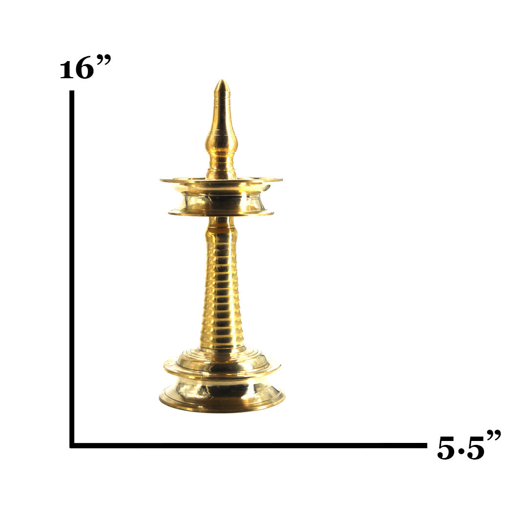 Nilavilakku Brass - Premium Brass from Cherakulam Vessels & Crockery - Just Rs. 1350! Shop now at Cherakulam Vessels & Crockery