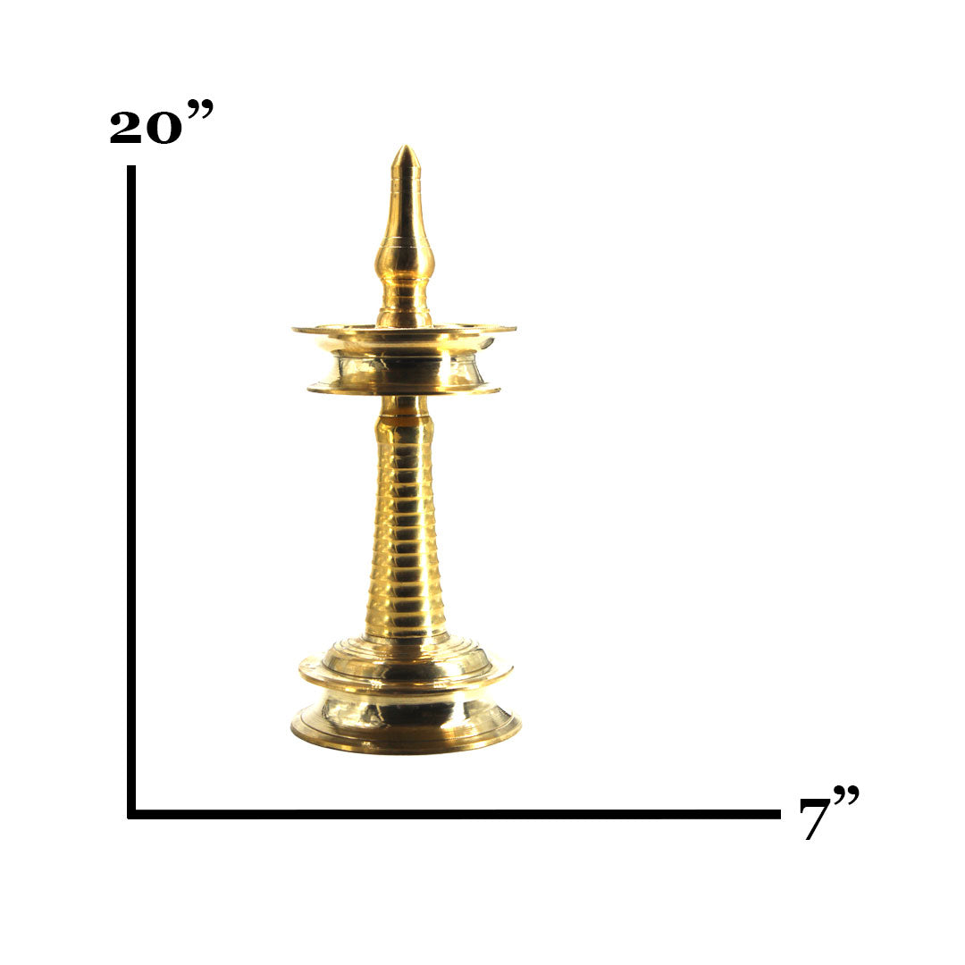 Nilavilakku Brass - Premium Brass from Cherakulam Vessels & Crockery - Just Rs. 1350! Shop now at Cherakulam Vessels & Crockery