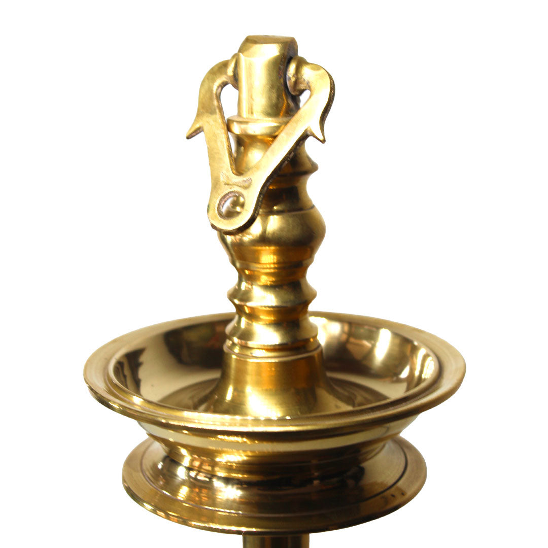 Brass Vadi Vilakk 3 Step - Premium Brass from Cherakulam Vessels & Crockery - Just Rs. 2496! Shop now at Cherakulam Vessels & Crockery